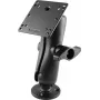 RAM Mounts Heavy-Duty Device Mounting Kit ar D izmēra lodi, apaļu pamatni, vidēju dubultligzdas roku un VESA plāksni (RAM-D-101U-246)