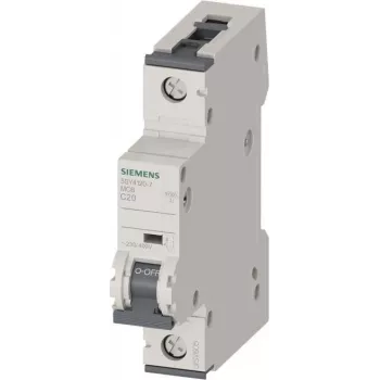 Siemens SENTRON 5SY4 MCB 20A 1-Pole C 6kA Automātiskais slēdzis