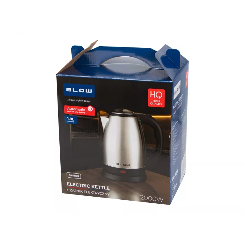 BLOW Silver Kettle 2000W BK-18SS 1.8L Nerūsējošais tērauds