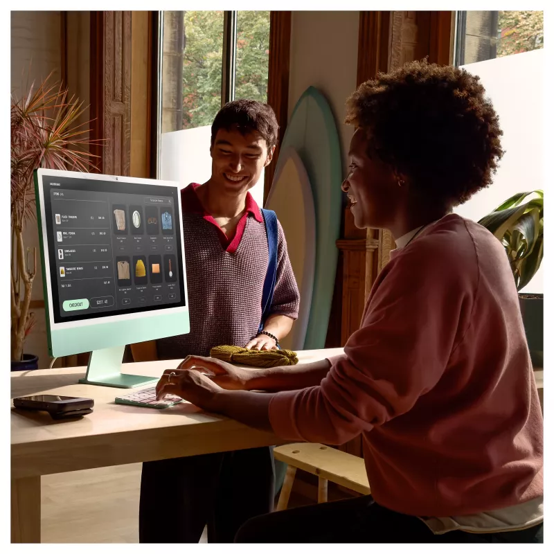 Apple iMac Z1EH 24-inch 23.5-inch Standard Glass M4 10C CPU/10C GPU/16C NE 24GB 256GB SSD Gigabit Ethernet Magic Keyboard with Touch ID (German) Magic Mouse Silver