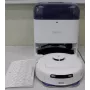 ECOVACS DEEBOT mini BLUESO Robotizētais putekļsūcējs ar pašiztukšošanās staciju, 8000 Pa sūkšana, Slapjā&Sausā tīrīšana, ZeroTangle tehnoloģija, Veikla navigācija, Balts/Zils