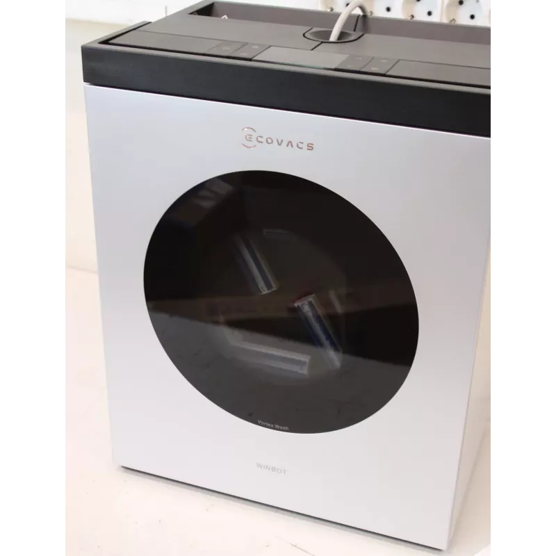 Ecovacs WINBOT W3 OMNI Logu Tīrīšanas Robots - Vads/Bezvads - 8000 Pa - Balts/Sudrabs