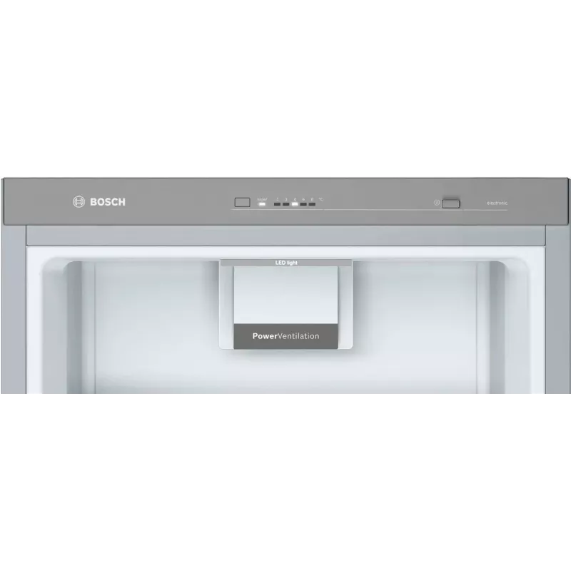 Bosch KSV33VLEP Brīvstāvošais Ledusskapis ar VitaFresh, 324L, Sudraba