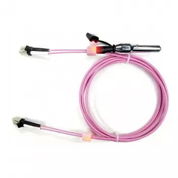 EasyLan saCon Duplex LED Patch Cable OM4 Heather Violet 7,5m