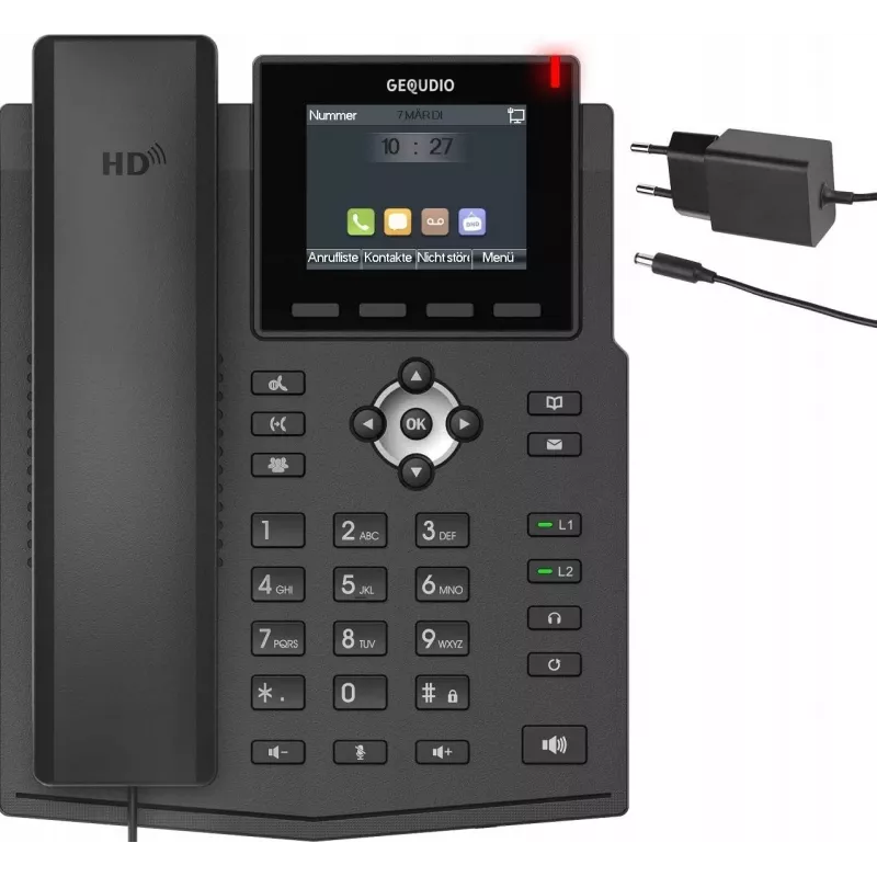 GEQUDIO GA-3 Vada telefons ar automātisko atbildētāju