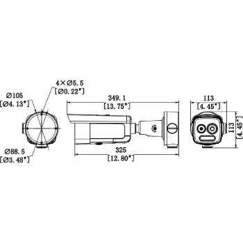 Hikvision HM-TD2618-3/G0/T1A Termālā un optiskā bi-spektra IP kamera