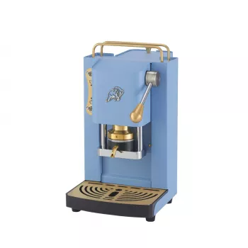 Faber Pro Essential espressomašīna E.S.E. kafijas spilventiņiem, tirkīza/misiņa