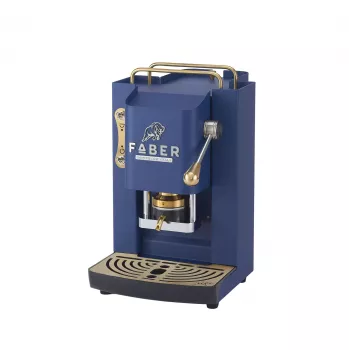 Faber Pro Deluxe 3.0 ESE kafijas paliņu automāts, tumši zila / misiņš