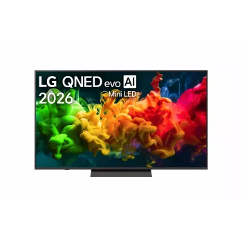 LG 65QNED8EB3B 65 inch QNED MiniLED 4K Smart TV ar α7 Gen6 AI procesoru, webOS 23, HDR10 Pro, 120Hz, FreeSync Premium