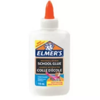 Elmer's 2079101 Šķidrā Līme - 118 ml (4 fl oz) - Mazgājama, Netoksiska, Caurspīdīga Žāvēšana - Skolas un Radošā PVA Līme