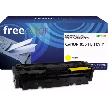 Freecolor Toner Canon 055H 3017C002 Yellow Remanufactured Compatible