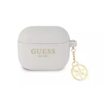 Guess GUA3LSC4EG Silikona vāciņš ar piekariņu AirPods 3 (Pelēks) - 4G kolekcija