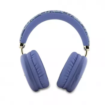 Guess Gcube Metallic Script Logo On-Ear Bluetooth austiņas - Purple