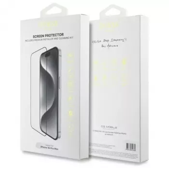 Guess GUTGP16XBOKGCIT iPhone 16 Pro Max 6,9 collu ekrāna aizsargs 2.5D Outline - rūdīts stikls