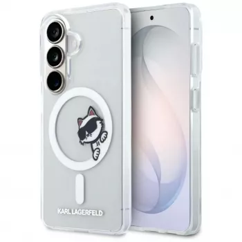 KARL LAGERFELD IML Peekaboo Choupette Macīgais MacSafe Maciņš Samsung Galaxy S26, Caurspīdīgs