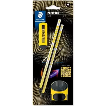 STAEDTLER Noris 181 zīmuļu komplekts HB ar dzēšgumiju un asināmo (2 iepakojums)