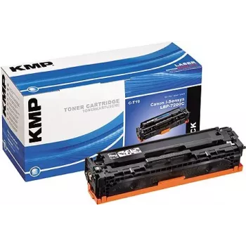 KMP C-T19 saderīga tonera kasetne (aizvieto Canon 718) - Melna - 3400 lapas