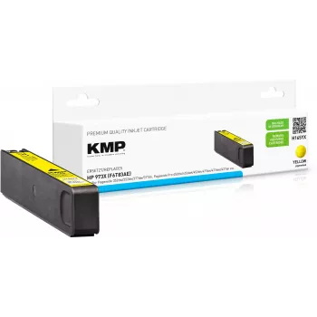 KMP H165YX saderīga pigmenta dzeltenā tintes kasetne High Yield XL HP PageWide Pro 450 sērijai