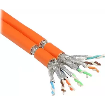 GoodConnections Cat.7 Installation Cable S/FTP PiMF 1000MHz Duplex AWG23 FRNC-B Orange 50m