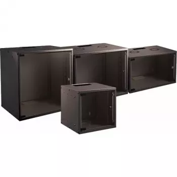 EFB Elektronik BASIC Wall-Mount Network Cabinet 12U 19 inch Black RAL 9005 600x450x635 mm WGB-1912TS.60