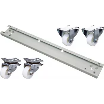 EFB Elektronik PRO-ROL028.GR Riteņu komplekts 600 kg 800 mm skapim, pelēks RAL 7035 (4 gab.)