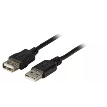 EFB Electronics USB pagarinātājkabelis - USB 2.0 Type-A vīriešu-sieviešu - 0,5m - Melns