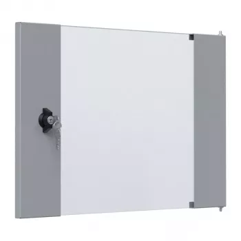 EFB Elektronik stikla durvis X-Rack sienas skapim 9U pelēka RAL 7035 (WGX-TUR09GR.G)