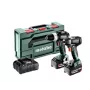 Metabo Combo Set 18V 2.6.5 (BS 18 L BL + W 18 L BL 9-125 Quick) 1x2.0Ah 1x4.0Ah Metabox