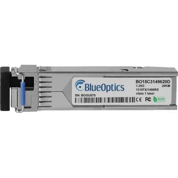 BlueOptics Lancom SFP-BiDi1310-LC10 SFP Transceiver, LC-Simplex, 1000BASE-BX-U, Singlemode Fiber, TX1310nm/RX1490nm, 10km
