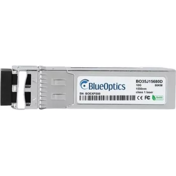 BlueOptics HPE Aruba JW148A-BO SFP+ uztvērējs, 10GBASE-ZR, vienmoda šķiedra, 1550nm, 80km