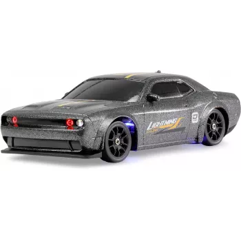 Amewi Drift Sport Muscle Car ar Žiroskopu 4WD 1:43 RTR Pelēks 6+ (21137)