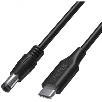 UNITEK 65W USB-C to DC 5,5mm Laptop Power Cable 1,5m Black