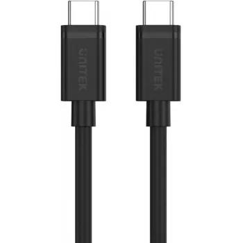 UNITEK USB-C to USB-C kabelis 3m - Melns - USB 3.2 Gen 2 10Gbps 100W PD