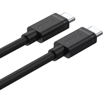 UNITEK USB-C to USB-C kabelis 3m - Melns - USB 3.2 Gen 2 10Gbps 100W PD