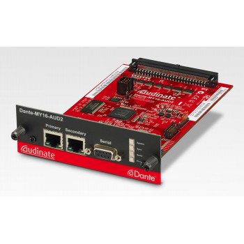 Yamaha Dante-MY16-AUD2 - Dante saskarnes karte 16 kanālu digitālā ieeja/izeja, 2x RJ-45, 24-bit