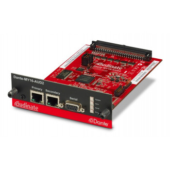 Yamaha Dante-MY16-AUD2 - Dante saskarnes karte 16 kanālu digitālā ieeja/izeja, 2x RJ-45, 24-bit