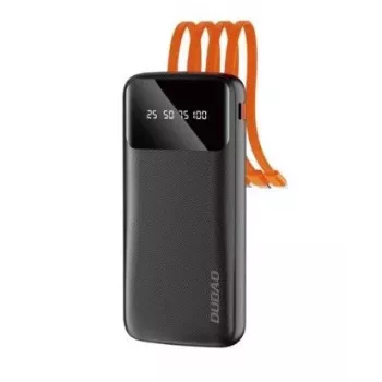 DUDAO K6Pro Powerbank 10000mAh 10W 4 Cables White