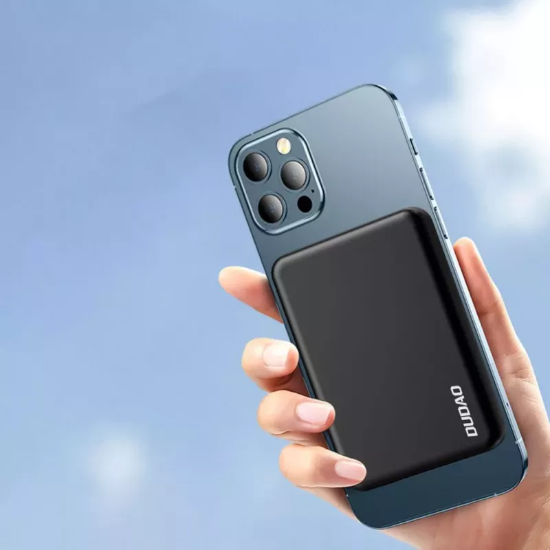 Dudao K14S Bezvadu Power Bank 5000mAh 10W Melns