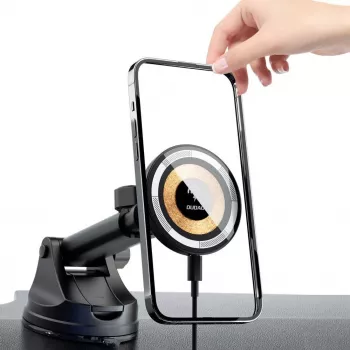 Dudao F12MAX+ MagSafe bezvadu auto lādētājs 15W - Melns