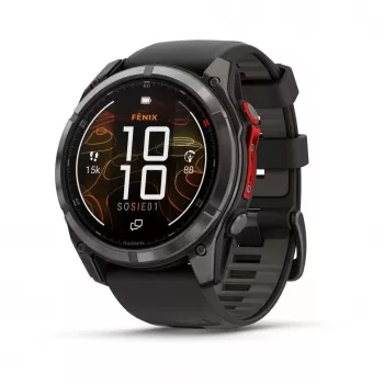 Garmin fenix 8 Pro 51 mm MicroLED Sapphire Carbon Grey DLC Titanium with Black/Pebble Grey Silicone Band