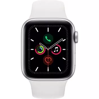 Apple Watch Series 5 GPS Silver 44mm Aluminium Sport Case White