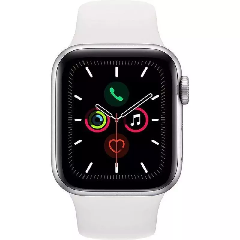 Apple Watch Series 5 GPS Silver 44mm Aluminium Sport Case White
