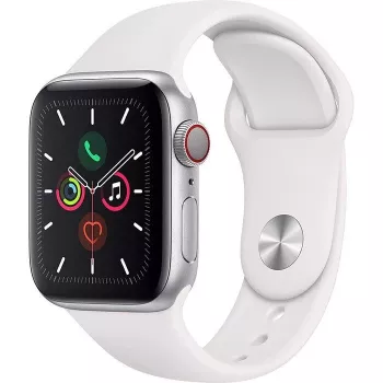 Apple Watch Series 5 GPS Silver 44mm Aluminium Sport Case White
