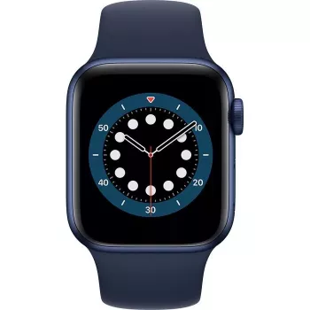 Apple Watch Series 6 GPS, 40mm Aluminium Case with Deep Navy Sport Band Blue