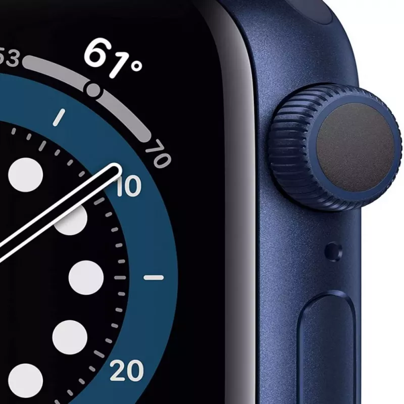 Apple Watch Series 6 GPS, 40mm Aluminium Case with Deep Navy Sport Band Blue