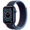 Apple Watch Series 6 GPS, 44mm Aluminium Case with Sport Band Deep Navy
