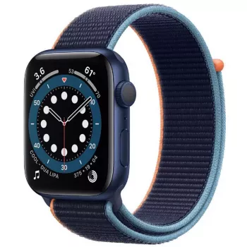 Apple Watch Series 6 GPS, 44mm Aluminium Case with Sport Band Deep Navy