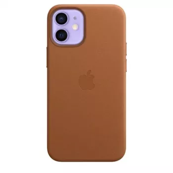 Apple Leather Case ar MagSafe iPhone 12 mini California Poppy