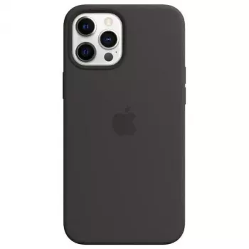 Apple Silicone Case with MagSafe iPhone 12 Pro Max 6.7 inch - Melns (MHLG3ZE/A)