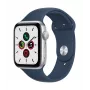 Apple Watch SE GPS 44mm Silver Aluminium Case with Sport Band Abyss Blue